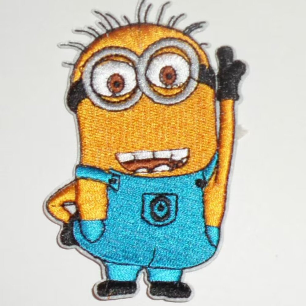 The MINIONS Despicable Me! Embroidered Iron On PATCH diy Adhesive Fabric Canvas